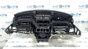 Volvo XC90 16 dashboard with AIRBAG, simple projection, gray with black, instrument panel trim and steering column frame