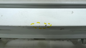 The rear bumper, bare upper part, Volvo XC90 16-19, without autoparking, white, broken fastenings, scratches