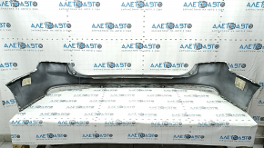 The rear bumper, bare upper part, Volvo XC90 16-19, without autoparking, white, broken fastenings, scratches
