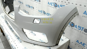 Volvo XC90 16-19 front bumper, bare, for headlight washers without park assist, white, pressed, dents