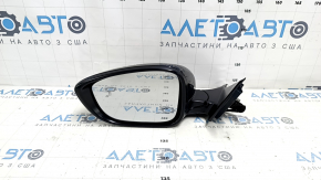 Left side mirror assembly for Honda Accord 23-5, 5-pin, heated, BSM, black