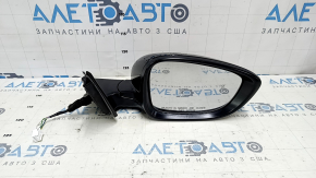 Right side mirror assembly for Honda Accord 23-5, 5-pin, heated, BSM, black, scratches