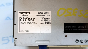 Lexus ES350 08-11 tape recorder, monitor, CD changer, radio, dashboard scratches, missing lower button block