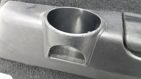 Right arch trim for Volvo XC90 16-22 for 3rd row, with cup holder, black, scratches, needs cleaning