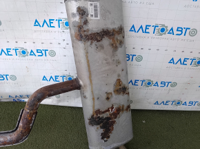Rear muffler with barrel for Ford Bronco Sport 2011-2015 1.5T with catalytic converter, rusty