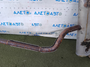 Rear muffler with barrel for Ford Bronco Sport 2011-2015 1.5T with catalytic converter, rusty