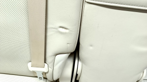 Rear seats, 2nd row, right, Lexus RX350 RX450h 10-12 leather, beige, without airbag, perforation, with belt and armrest, dents in leather, rust, broken trim