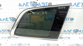Volvo XC90 16-22 rear right window, tinted, scratches on chrome