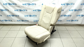 Rear seats, 2nd row, left, Lexus RX350 RX450h 10-12 leather, beige, without airbag, perforation, dents in leather, rust