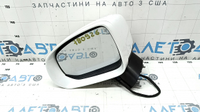 Left side mirror assembly for Volvo XC90 16-23, 10 pins, turn signal, white
