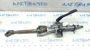 The steering column with the universal joint of a Honda Accord 23-24 is rusty.
