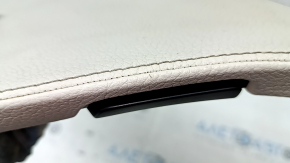 Volvo XC90 16-24 center console armrest, gray leather, cleanable, bumpers