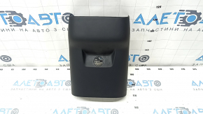 Volvo XC90 16-24 rear lower center console trim, black, scratches, cracks in fasteners