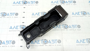 Volvo XC90 16-22 center console cup holders, chrome, with wood trim, scratches
