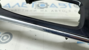 Upper center console trim for Volvo XC90 16-22, glossy black, scratches