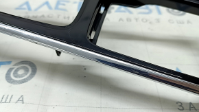 Upper center console trim for Volvo XC90 16-22, glossy black, scratches