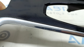 Upper center console trim for Volvo XC90 16-22, glossy black, scratches