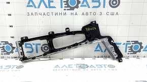 Upper center console trim for Volvo XC90 16-22, glossy black, scratches