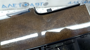 Volvo XC90 16-23 Chrome Center Console Pocket with Wood Trim, Scratched