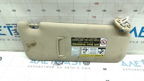 Left visor for Lexus RX350 RX450h 10-15 beige, without hook, for cleaning