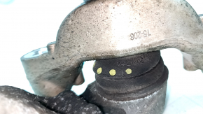 Volvo XC90 16-20 front lower left control arm with brackets and silent block, microcracks in the control arm, cracked boot