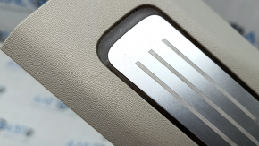 Volvo XC90 16-23 front right inner door sill trim with backlight, gray, scratches, broken