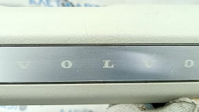Volvo XC90 16-23 front right inner door sill trim with backlight, gray, scratches, broken
