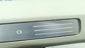 Volvo XC90 16-23 front right inner door sill trim with backlight, gray, scratches, broken