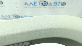 Volvo XC90 16-23 front right inner door sill trim with backlight, gray, scratches, broken