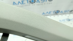Front left inner door sill plate for Volvo XC90 16-23, gray with chrome insert and backlight, scratches, broken