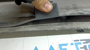 Left side sill for Volvo XC90 16-25 with seal, white, torn seal, dented, broken fasteners