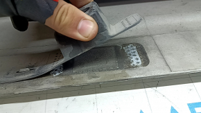 Left side sill for Volvo XC90 16-25 with seal, white, torn seal, dented, broken fasteners