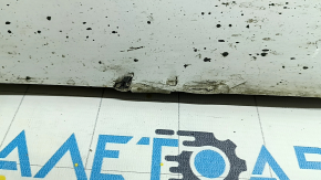 Left side sill for Volvo XC90 16-25 with seal, white, torn seal, dented, broken fasteners