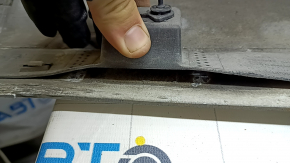 Right side sill for Volvo XC90 16-25 with seal, white, scratches, broken mount