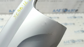 Volvo XC90 16-21 rear lower bumper trim, chrome-plated, without towbar, for parking sensors, scratches, dented