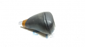 Lexus RX350 RX450h 10-15 leather gear knob, light brown wood, worn