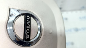 Volvo XC90 16-23 driver's steering wheel airbag, gray, scratches, chrome chipped