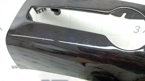 Volvo XC90 16-23 lower center dashboard trim, birch wood, glossy, scratches