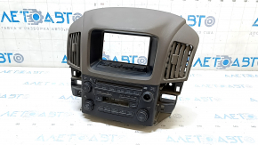 Tape player, radio, climate control, panel assembly Lexus RX300 98-03 dark beige, scratches, missing button cover