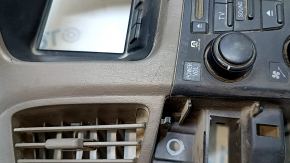 Tape player, radio, climate control, panel assembly Lexus RX300 98-03 dark beige, scratches, missing button cover