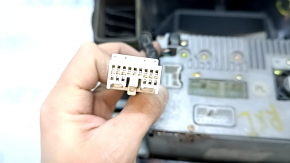 Tape player, radio, climate control, panel assembly Lexus RX300 98-03 dark beige, scratches, missing button cover