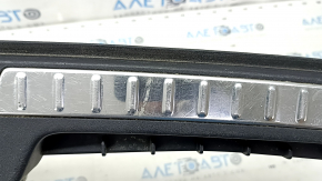 Volvo XC90 16-19 black trunk opening trim with metal inserts, scratches