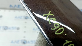 Molding for the front left door panel trim of a Volvo XC90 16-21, birch wood, with seat memory, backlit, scratches