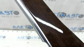 Molding for the front left door panel trim of a Volvo XC90 16-21, birch wood, with seat memory, backlit, scratches