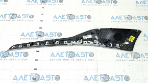 Volvo XC90 16-21 front right door molding in birch wood, with backlight, broken fasteners