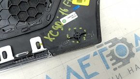 Volvo XC90 16-21 front right door molding in birch wood, with backlight, broken fasteners