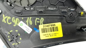 Volvo XC90 16-21 front right door molding in birch wood, with backlight, broken fasteners