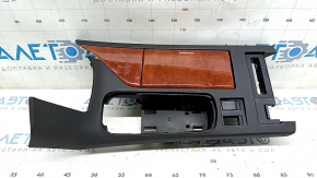 Lexus RX350 RX450h 10-12 center console trim, mahogany, cup holder, dark brown, under the joystick, scratches