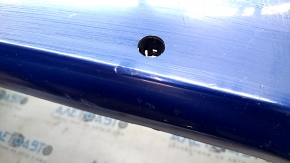 Tesla Model 3 18 front bumper, bare, blue PPSB, with scratches.