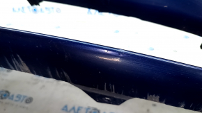 Tesla Model 3 18 front bumper, bare, blue PPSB, with scratches.